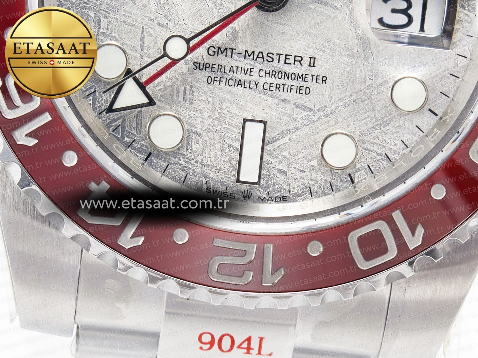 GMT-Master II 126719 BLRO Blue/Red Ceramic GMF Best Edition Meteorite Dial on Bracelet A3285 CHS - Görsel 13