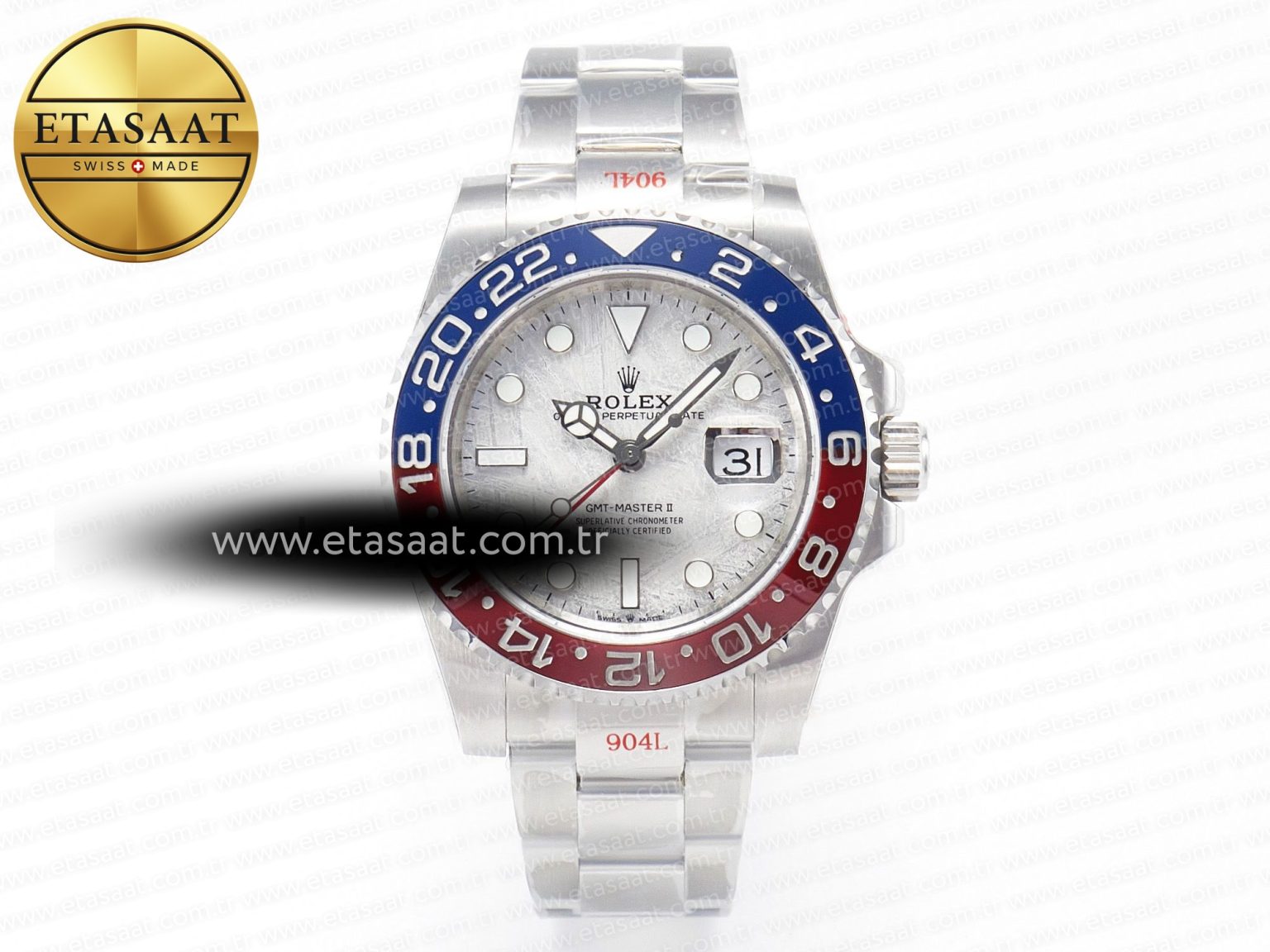 GMT-Master II 126719 BLRO Blue/Red Ceramic GMF Best Edition Meteorite Dial on Bracelet A3285 CHS - Görsel 3