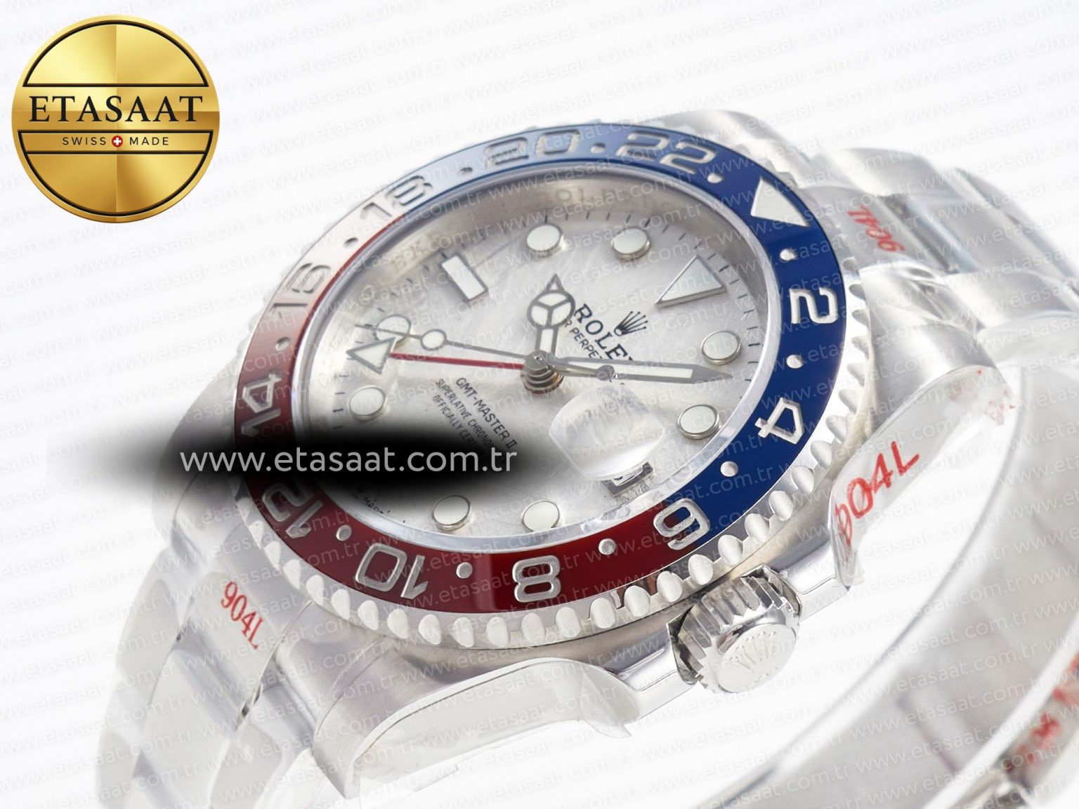 GMT-Master II 126719 BLRO Blue/Red Ceramic GMF Best Edition Meteorite Dial on Bracelet A3285 CHS - Görsel 6