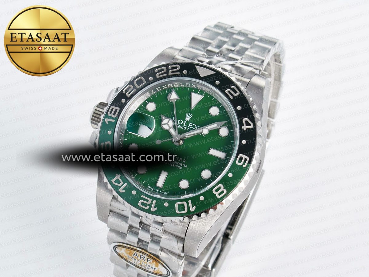 GMT-Master II 126729 VTNR ARF 1:1 Best Edition Green Dial On SS Jubilee Bracelet SH3285 CHS - Görsel 2