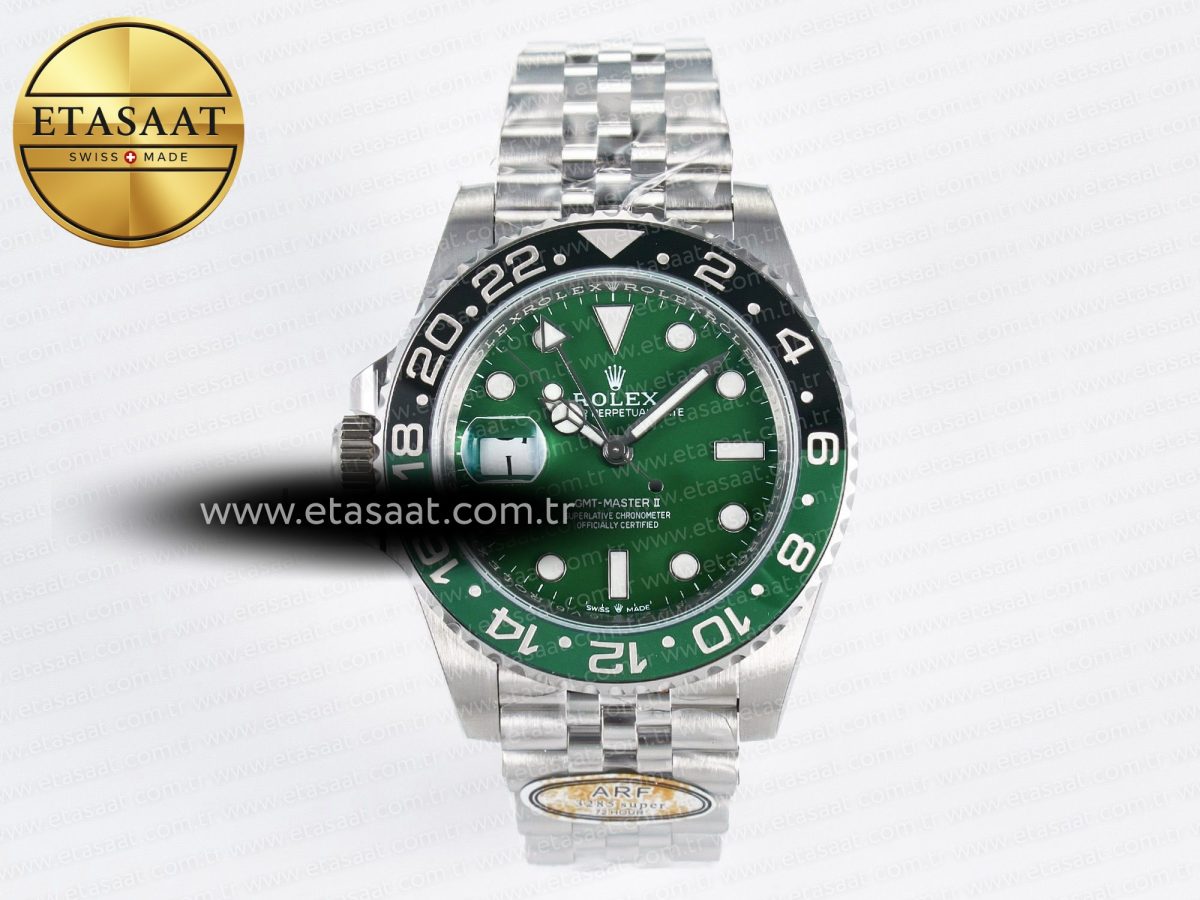 GMT-Master II 126729 VTNR ARF 1:1 Best Edition Green Dial On SS Jubilee Bracelet SH3285 CHS - Görsel 3