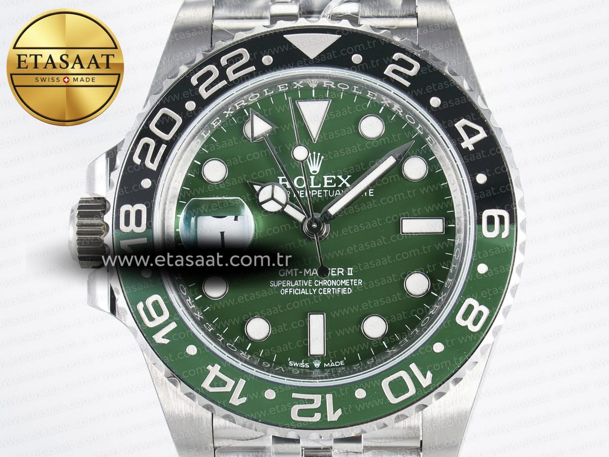 GMT-Master II 126729 VTNR ARF 1:1 Best Edition Green Dial On SS Jubilee Bracelet SH3285 CHS - Görsel 4