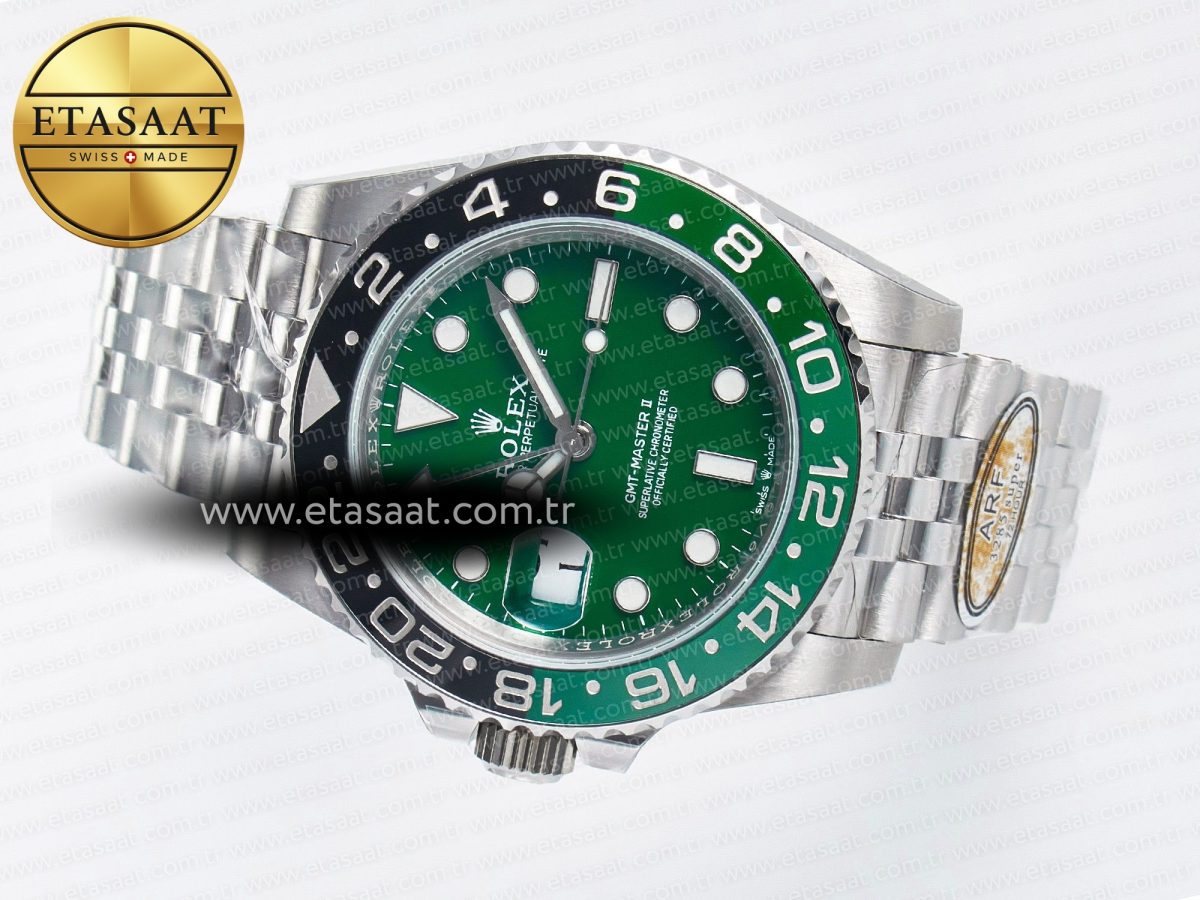 GMT-Master II 126729 VTNR ARF 1:1 Best Edition Green Dial On SS Jubilee Bracelet SH3285 CHS - Görsel 8