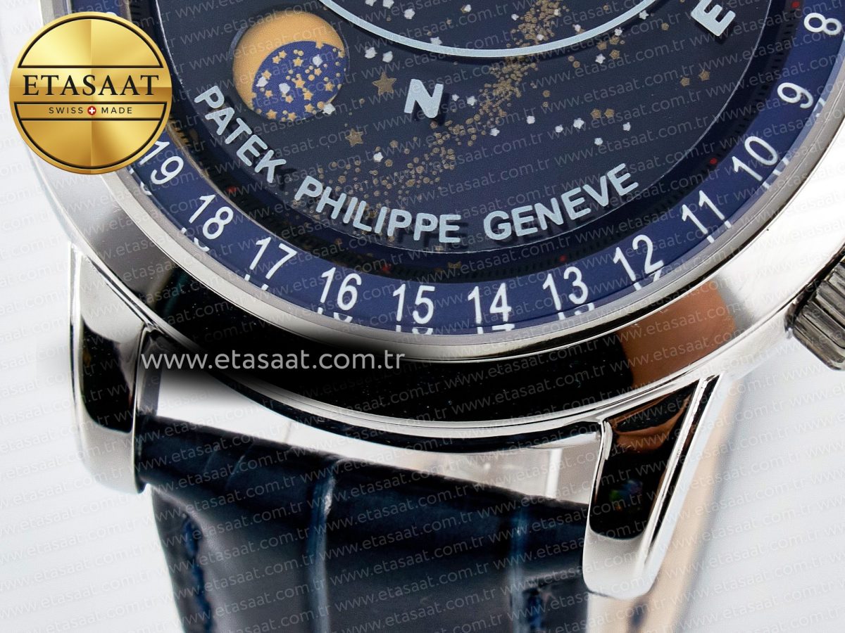Grand Complications 6102G Moon SS YLF Blue Dial on Blue Leather Strap A240 - Görsel 12