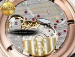 Grand Complications 6102G Moon YLF RG Black Dial Crystal Bezel on Black Leather Strap A240 - Görsel 20