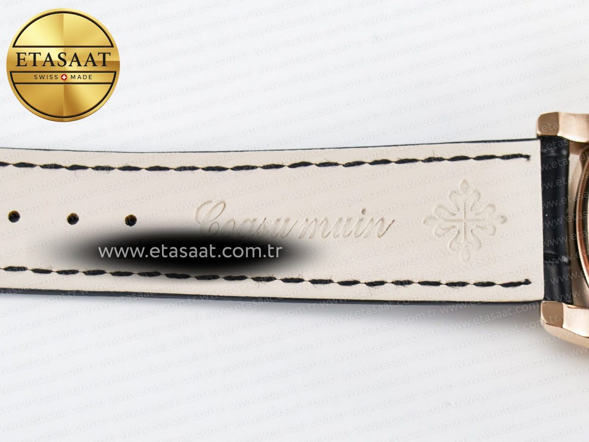 Grand Complications 6102G Moon YLF RG Black Dial Crystal Bezel on Black Leather Strap A240 - Görsel 27
