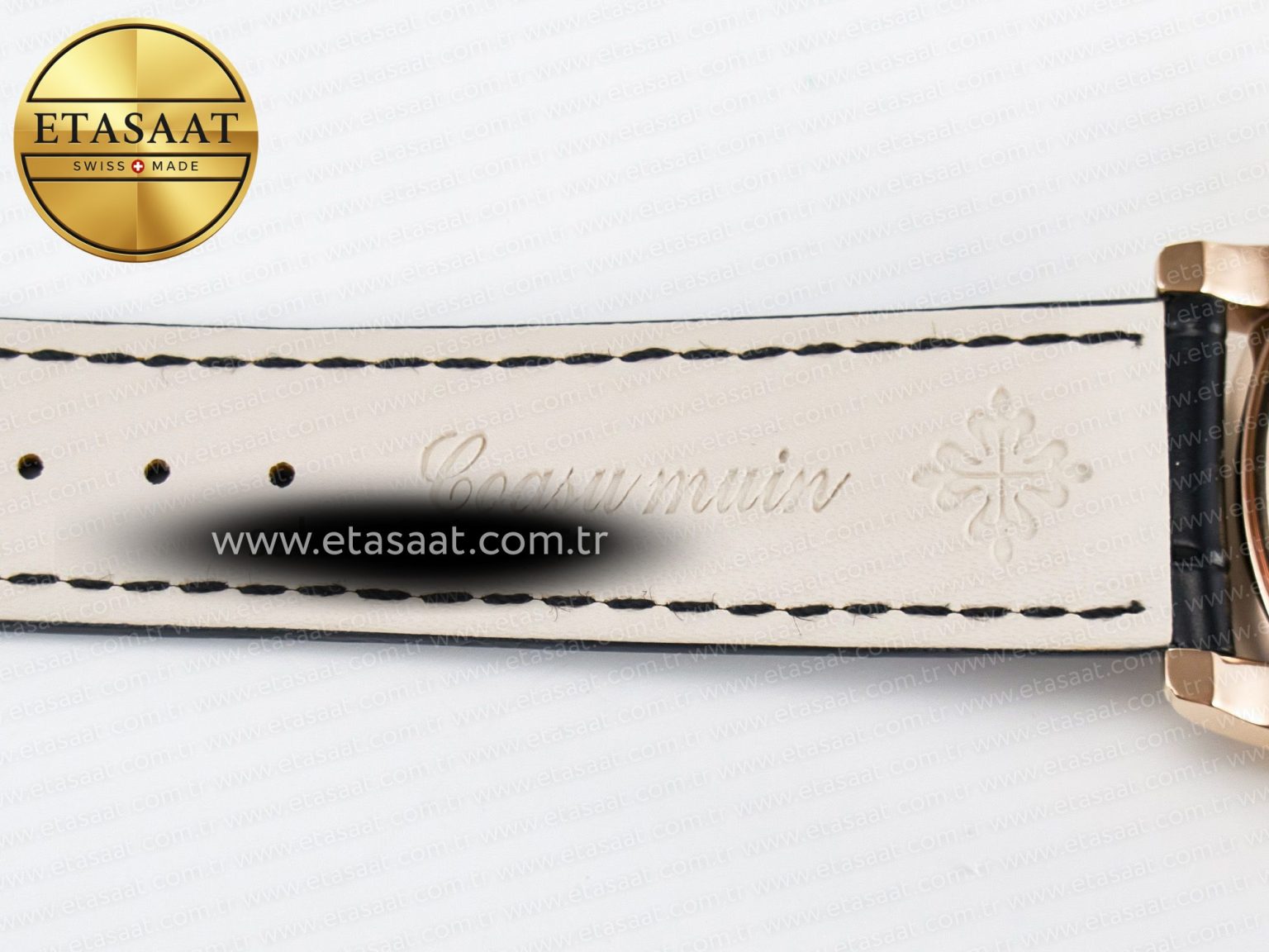 Grand Complications 6102G Moon YLF RG Black Dial Crystal Bezel on Black Leather Strap A240 - Görsel 27