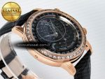 Grand Complications 6102G Moon YLF RG Black Dial Crystal Bezel on Black Leather Strap A240 - Görsel 7