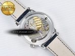 Grand Complications 6102G Moon YLF SS Blue Dial Crystal Bezel on Blue Leather Strap A240 - Görsel 18