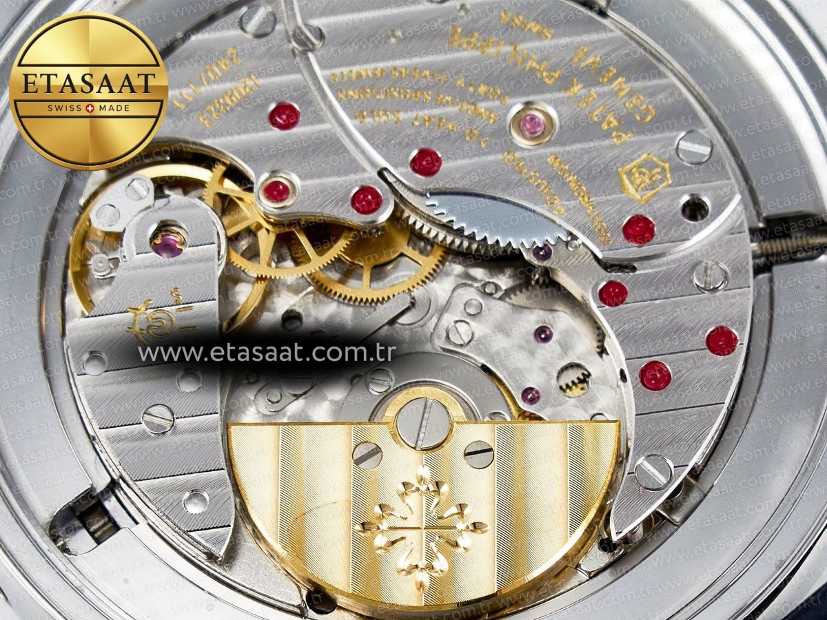 Grand Complications 6102G Moon YLF SS Blue Dial Crystal Bezel on Blue Leather Strap A240 - Görsel 20