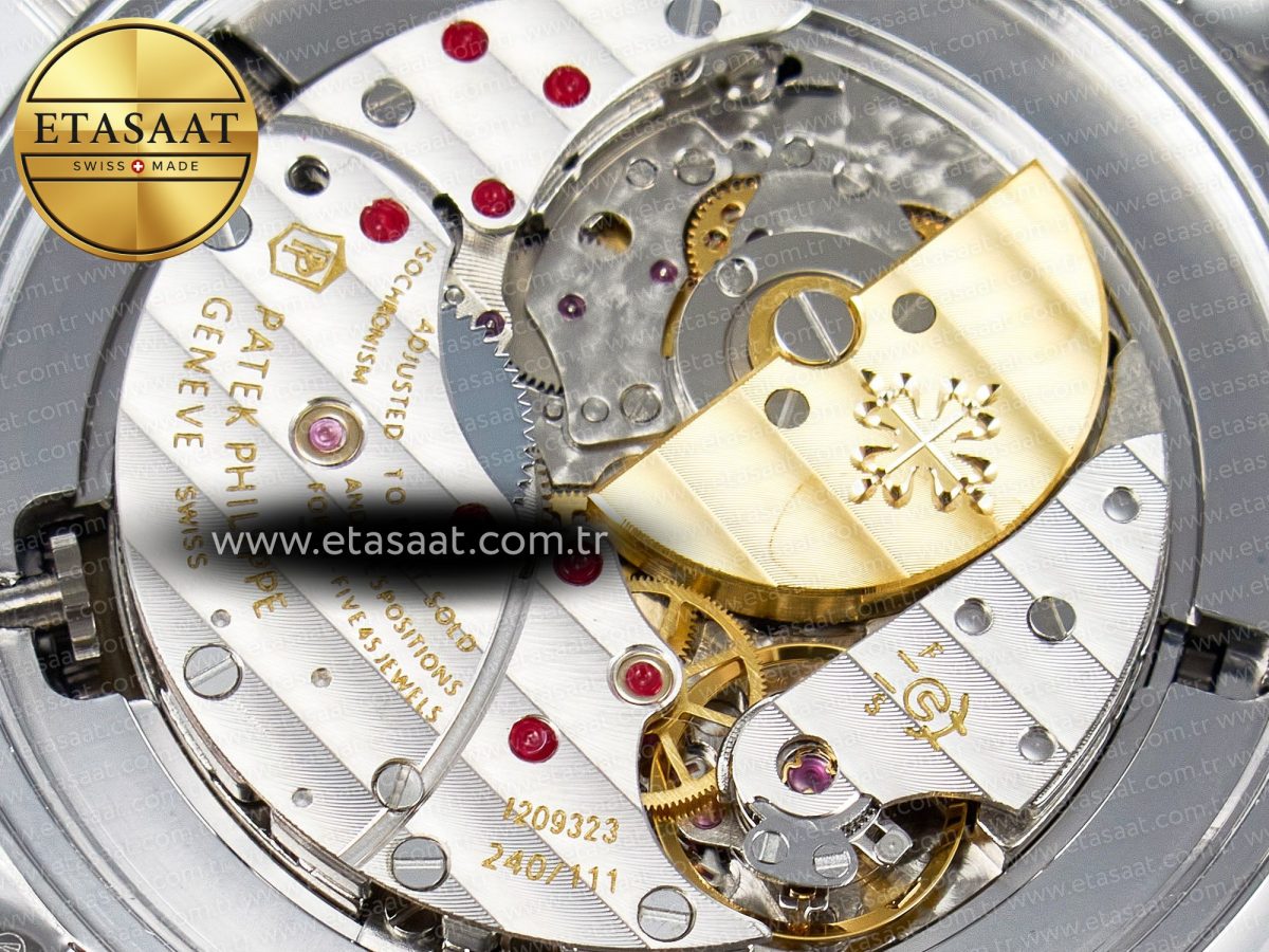 Grand Complications 6102G Moon YLF SS Blue Dial Crystal Bezel on Blue Leather Strap A240 - Görsel 21