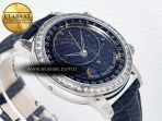 Grand Complications 6102G Moon YLF SS Blue Dial Crystal Bezel on Blue Leather Strap A240 - Görsel 7