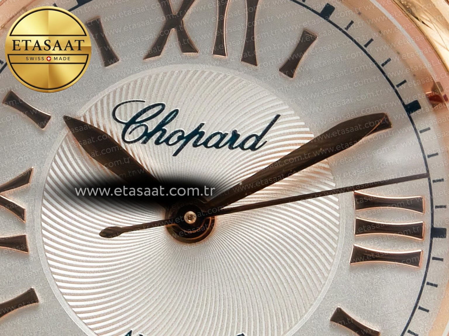 Happy Sports 30MM YF RG White Dial on Green Leather Strap A2892 - Görsel 10