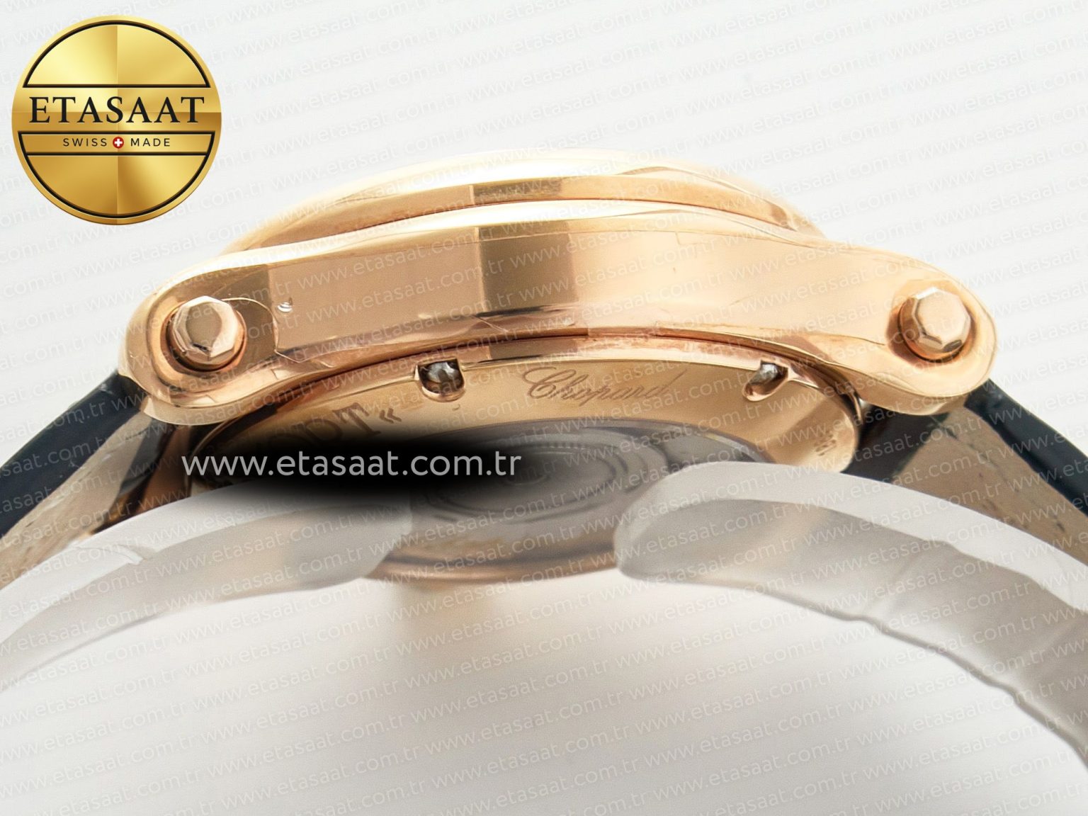 Happy Sports 30MM YF RG White Dial on Green Leather Strap A2892 - Görsel 13