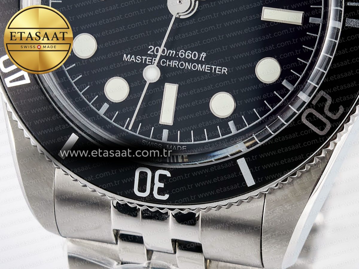 Heritage Black Bay 41mm SS ZF 1:1 Best Edition Black Dial Black Bezel on SS Bracelet A2824 - Görsel 11