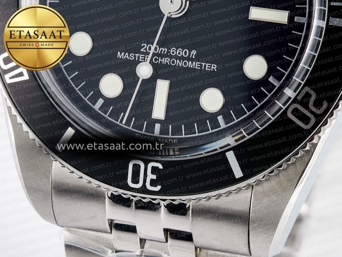 Heritage Black Bay 41mm SS ZF 1:1 Best Edition Black Dial Black Bezel on SS Bracelet A2824 - Görsel 11