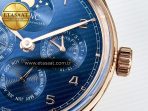 IW5033 Portugieser Perpetual Calendar RG V9F 1:1 Best Edition Blue Dial on Black Leather Strap A52610 - Görsel 12