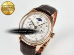 IW5033 Portugieser Perpetual Calendar RG V9F 1:1 Best Edition White Dial on Brown Leather Strap A52610