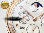 IW5033 Portugieser Perpetual Calendar RG V9F 1:1 Best Edition White Dial on Brown Leather Strap A52610 - Görsel 9