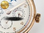 IW5033 Portugieser Perpetual Calendar RG V9F 1:1 Best Edition White Dial on Brown Leather Strap A52610 - Görsel 11