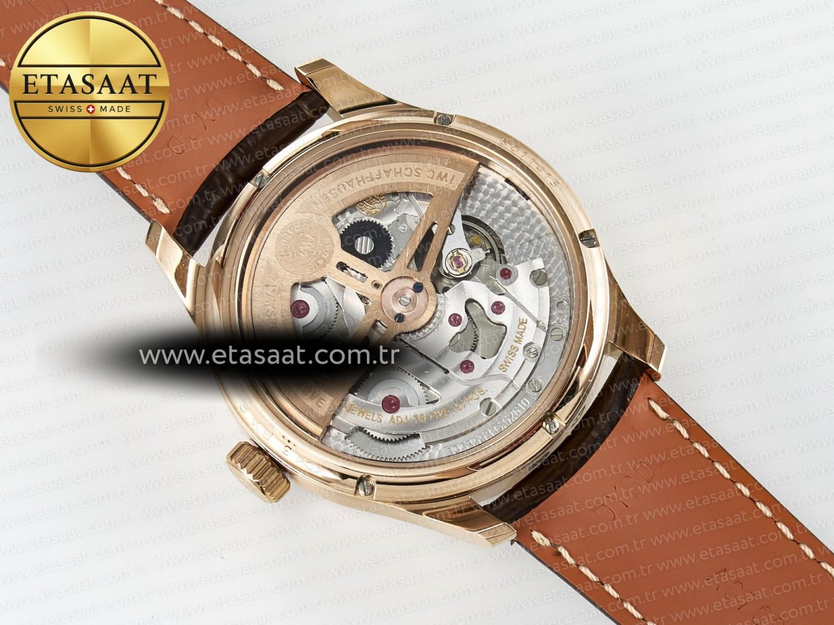 IW5033 Portugieser Perpetual Calendar RG V9F 1:1 Best Edition White Dial on Brown Leather Strap A52610 - Görsel 17
