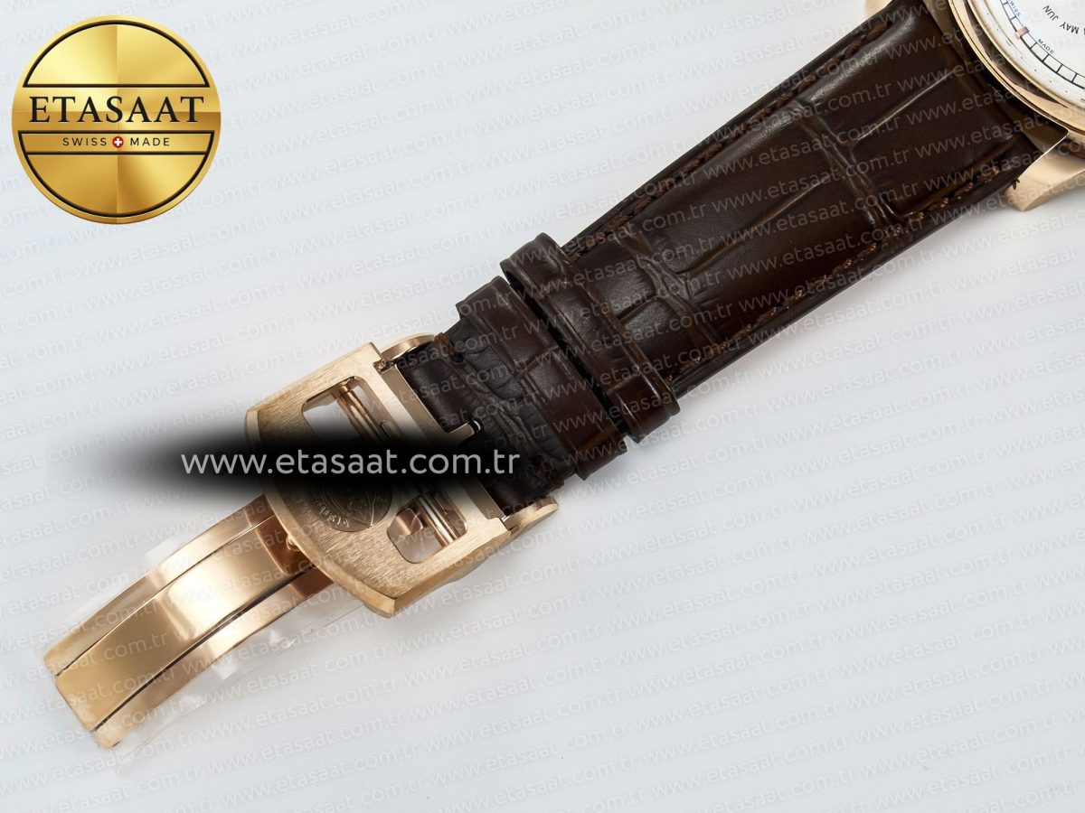 IW5033 Portugieser Perpetual Calendar RG V9F 1:1 Best Edition White Dial on Brown Leather Strap A52610 - Görsel 24
