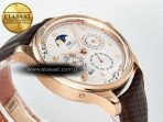 IW5033 Portugieser Perpetual Calendar RG V9F 1:1 Best Edition White Dial on Brown Leather Strap A52610 - Görsel 6