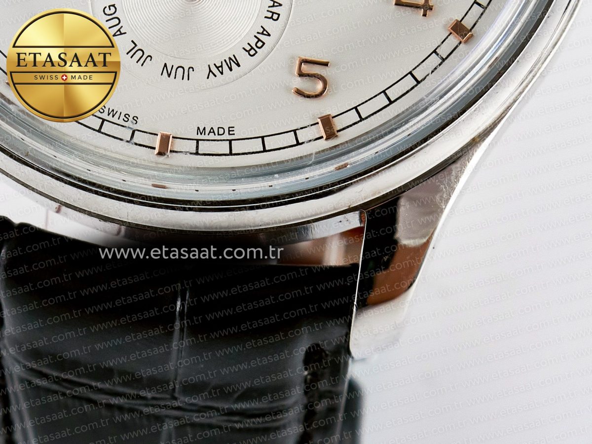 IW5033 Portugieser Perpetual Calendar SS V9F 1:1 Best Edition White Dial on Black Leather Strap A52610 - Görsel 14