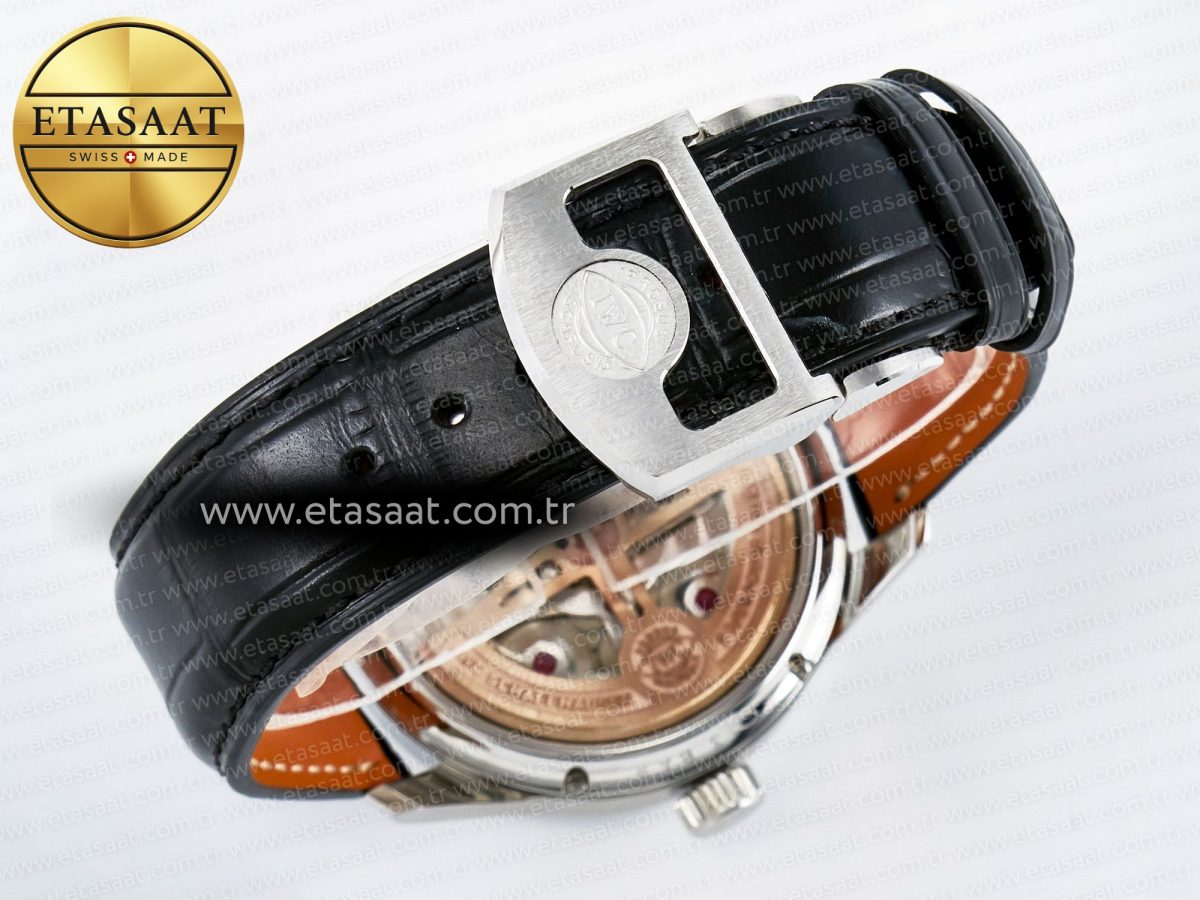 IW5033 Portugieser Perpetual Calendar SS V9F 1:1 Best Edition White Dial on Black Leather Strap A52610 - Görsel 17