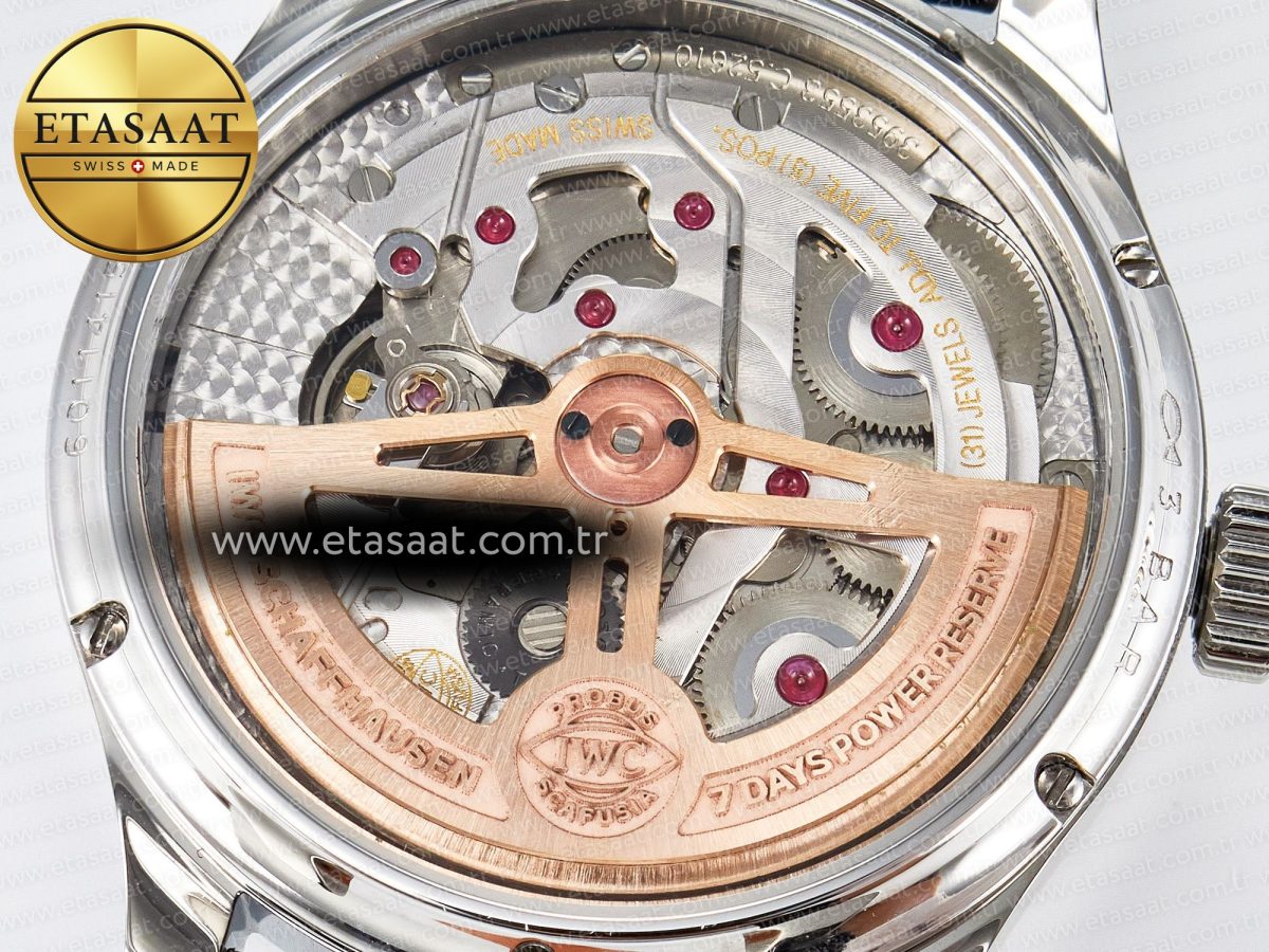 IW5033 Portugieser Perpetual Calendar SS V9F 1:1 Best Edition White Dial on Black Leather Strap A52610 - Görsel 19
