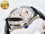 IW5033 Portugieser Perpetual Calendar SS V9F 1:1 Best Edition White Dial on Black Leather Strap A52610 - Görsel 6