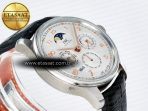 IW5033 Portugieser Perpetual Calendar SS V9F 1:1 Best Edition White Dial on Black Leather Strap A52610 - Görsel 7