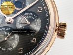 IW5034 Portugieser Perpetual Calendar RG V9F 1:1 Best Edition Black Dial on Black Leather Strap A52610 - Görsel 12