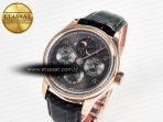 IW5034 Portugieser Perpetual Calendar RG V9F 1:1 Best Edition Black Dial on Black Leather Strap A52610 - Görsel 2
