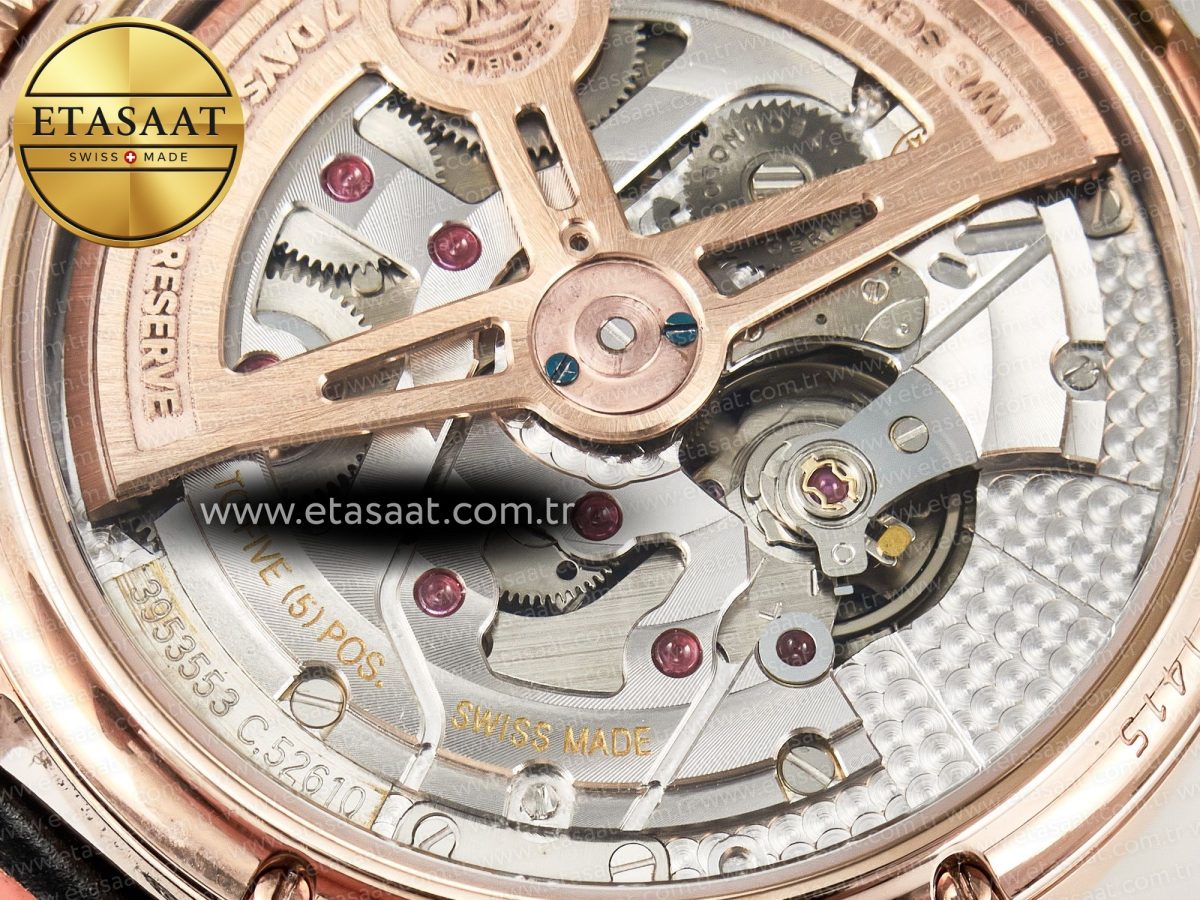 IW5034 Portugieser Perpetual Calendar RG V9F 1:1 Best Edition Black Dial on Black Leather Strap A52610 - Görsel 20