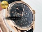 IW5034 Portugieser Perpetual Calendar RG V9F 1:1 Best Edition Black Dial on Black Leather Strap A52610 - Görsel 5