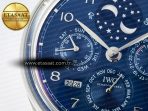 IW5034 Portugieser Perpetual Calendar SS V9F 1:1 Best Edition Blue Dial on Black Leather Strap A52610 - Görsel 10