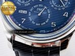 IW5034 Portugieser Perpetual Calendar SS V9F 1:1 Best Edition Blue Dial on Black Leather Strap A52610 - Görsel 13
