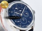 IW5034 Portugieser Perpetual Calendar SS V9F 1:1 Best Edition Blue Dial on Black Leather Strap A52610 - Görsel 5