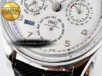 IW5034 Portugieser Perpetual Calendar SS V9F 1:1 Best Edition White Dial on Black Leather Strap A52610 - Görsel 14