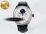 IW5034 Portugieser Perpetual Calendar SS V9F 1:1 Best Edition White Dial on Black Leather Strap A52610 - Görsel 3