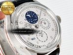 IW5034 Portugieser Perpetual Calendar SS V9F 1:1 Best Edition White Dial on Black Leather Strap A52610 - Görsel 5