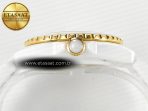 J13 38mm YG White Ceramic BVF 1:1 Best Edition White Dial on Bracelet A12.1 - Görsel 14
