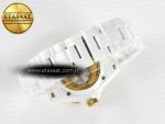 J13 38mm YG White Ceramic BVF 1:1 Best Edition White Dial on Bracelet A12.1 - Görsel 15