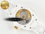 J13 38mm YG White Ceramic BVF 1:1 Best Edition White Dial on Bracelet A12.1 - Görsel 16