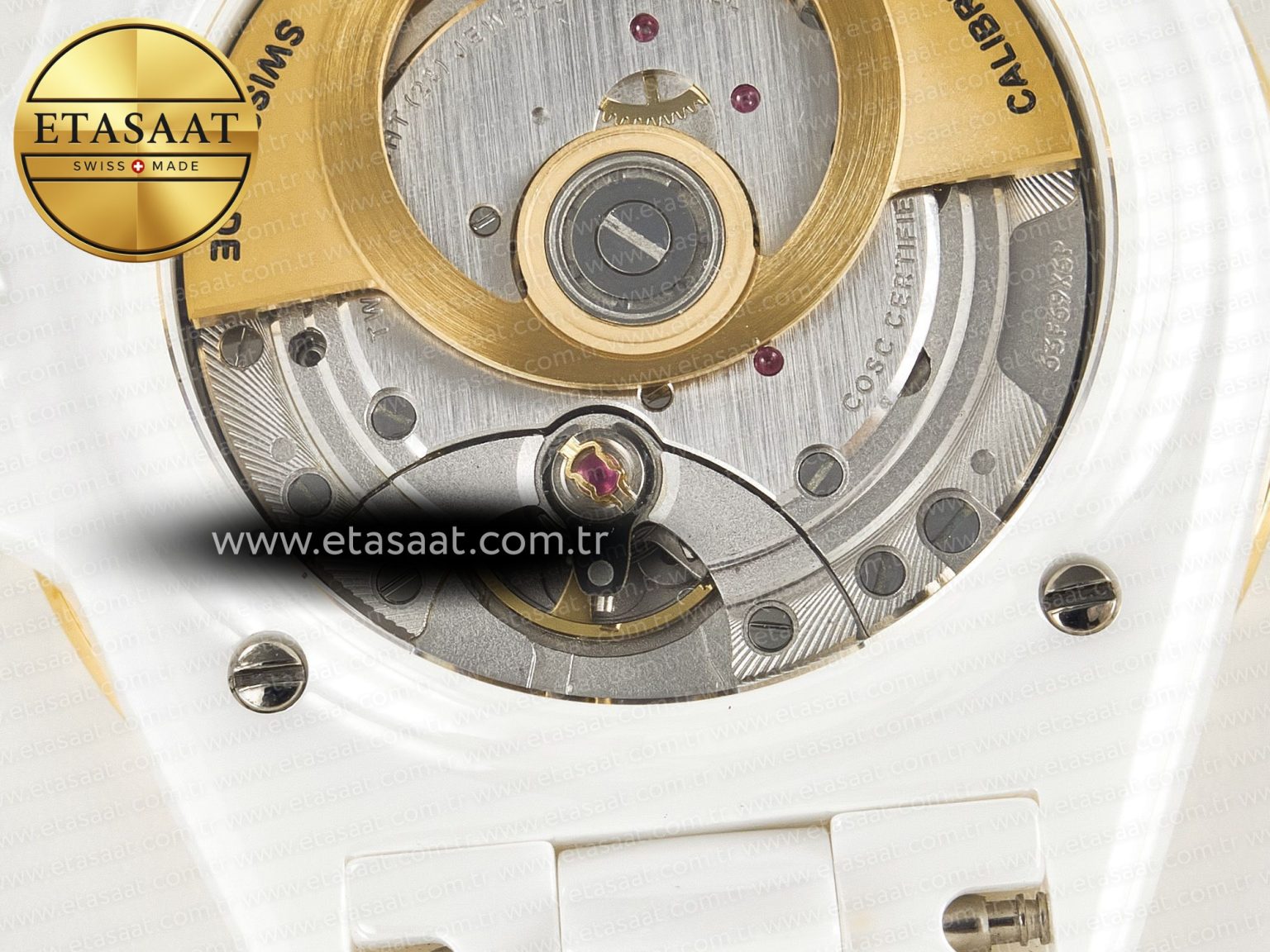 J13 38mm YG White Ceramic BVF 1:1 Best Edition White Dial on Bracelet A12.1 - Görsel 19