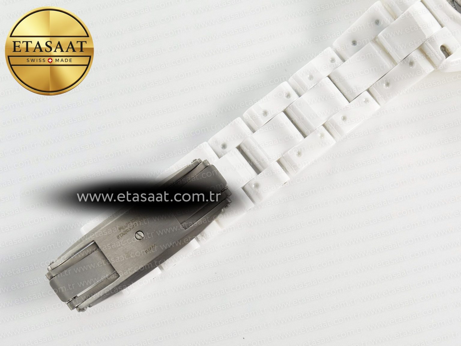J13 38mm YG White Ceramic BVF 1:1 Best Edition White Dial on Bracelet A12.1 - Görsel 23