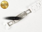 J13 38mm YG White Ceramic BVF 1:1 Best Edition White Dial on Bracelet A12.1 - Görsel 26