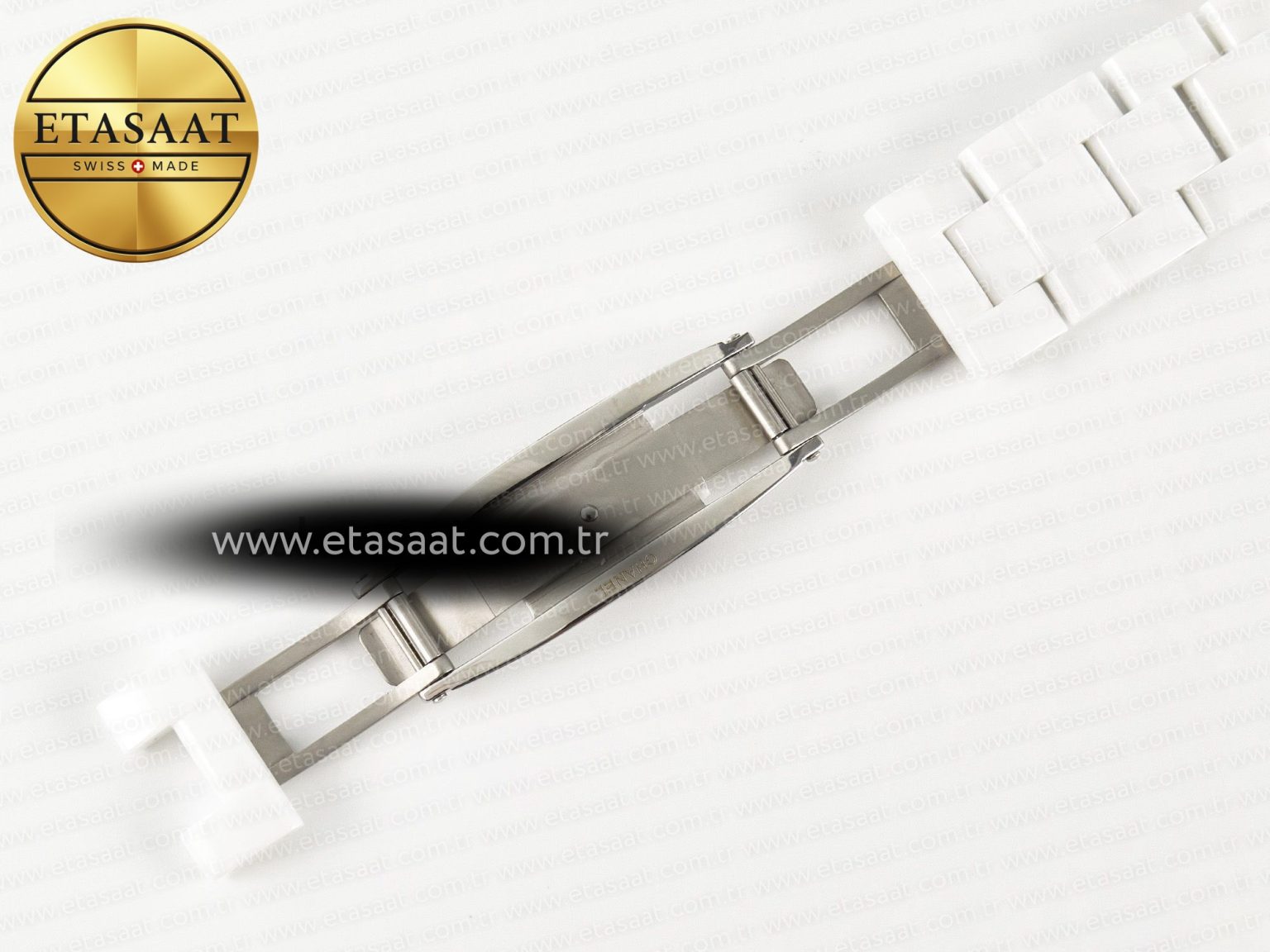 J13 38mm YG White Ceramic BVF 1:1 Best Edition White Dial on Bracelet A12.1 - Görsel 26