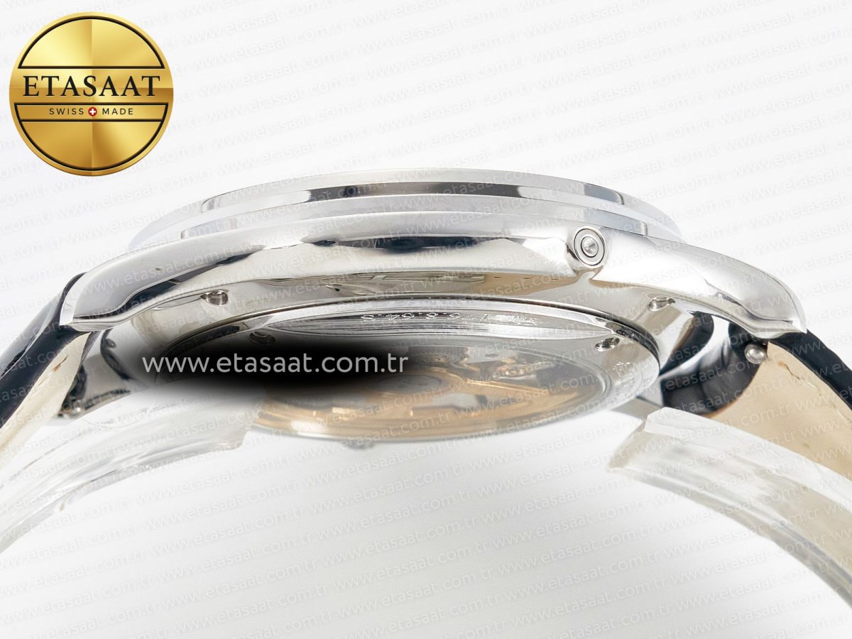 Master Ultra Thin Moon 1368420 SS Z+F 1:1 Best Edition Blue Dial on Black Leather Strap SA925 Super Clone - Görsel 13